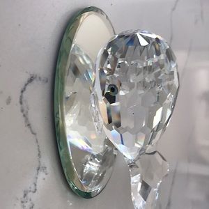Swarovski crystal whale figurine